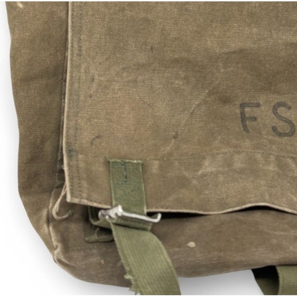 Vtg US Forest Services USFS FSS Type 1 Canvas Rucksack Field Bag Packsack 1960s - Picture 2 of 11